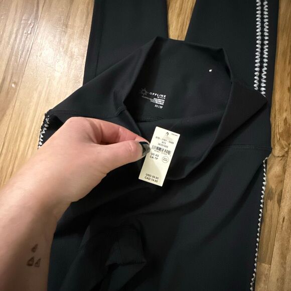 OFFLINE by Aerie Goals Crochet Inset Legging Size XS NWT - Picture 5 of 5